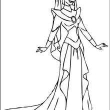 Princess Jasmine colour in - Coloring page - DISNEY coloring pages - Aladdin coloring pages