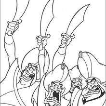 Sultan soldiers coloring page - Coloring page - DISNEY coloring pages - Aladdin coloring pages