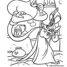 The Genie and Jafar coloring page