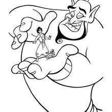 The Genie's hand coloring page - Coloring page - DISNEY coloring pages - Aladdin coloring pages