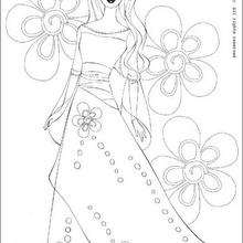 Barbie Princess coloring page - Coloring page - GIRL coloring pages - BARBIE coloring pages