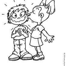 Big kiss coloring page - Coloring page - HOLIDAY coloring pages - VALENTINE coloring pages - KISS coloring pages