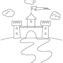 Fairy castle coloring page - Coloring page - FANTASY coloring pages - FAIRY CASTLE coloring pages