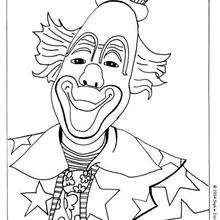 Smilling Clown coloring page - Coloring page - CHARACTERS coloring pages - CIRCUS coloring pages