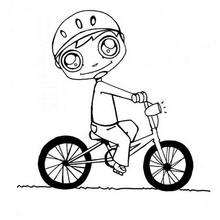 Cycling coloring page - Coloring page - SPORT coloring pages - CYCLING coloring pages