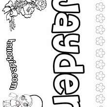 Jayden - Coloring page - NAME coloring pages - GIRLS NAME coloring pages - J names for girls coloring pages