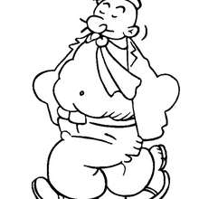George W. Geezil coloring page - Coloring page - CHARACTERS coloring pages - TV SERIES CHARACTERS coloring pages - POPEYE THE SAILOR coloring pages - GEORGE W. GEEZIL coloring pages