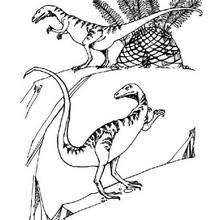 Prehistoric carnivor coloring page