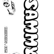 Sammy - Coloring page - NAME coloring pages - BOYS NAME coloring pages - Boys names starting with R or S coloring posters
