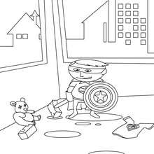 Little Superhero coloring page - Coloring page - SUPER HEROES Coloring Pages - NEW SUPERHEROES coloring pages