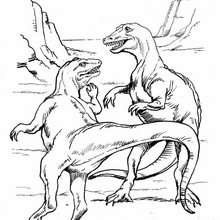Tarbosaurus coloring page - Coloring page - ANIMAL coloring pages - DINOSAUR coloring pages - Tyrannosaurus coloring pages