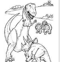 dinosaurs triceratops coloring pages