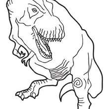 Tyrannosaurus Tyrex coloring page - Coloring page - ANIMAL coloring pages - DINOSAUR coloring pages - Tyrannosaurus coloring pages