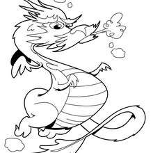 Fat dragon coloring page - Coloring page - HOLIDAY coloring pages - CHINESE NEW YEAR coloring pages