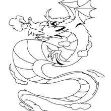Dragon coloring page - Coloring page - HOLIDAY coloring pages - CHINESE NEW YEAR coloring pages