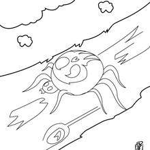Small Spider coloring page - Coloring page - ANIMAL coloring pages - INSECT coloring pages - SPIDER coloring pages