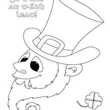 Good luck coloring page - Coloring page - HOLIDAY coloring pages - ST. PATRICK'S DAY coloring pages