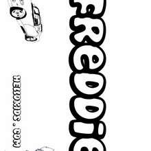 Freddie - Coloring page - NAME coloring pages - BOYS NAME coloring pages - Boys names starting with E or F coloring pages