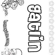 Gatlin - Coloring page - NAME coloring pages - GIRLS NAME coloring pages - G names for GIRLS online coloring books