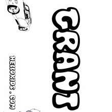 Grant - Coloring page - NAME coloring pages - BOYS NAME coloring pages - Boys names which start with E or F coloring pages