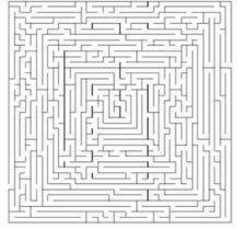 BE CONCENTRATED difficult printable maze printable worksheet