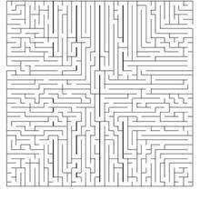 FIND THE ROAD difficult printable maze printable worksheet