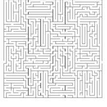 FIND THE WAY difficult printable maze printable worksheet