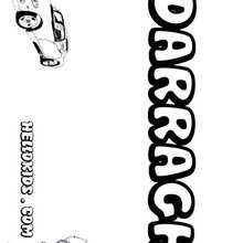 Darragh - Coloring page - NAME coloring pages - BOYS NAME coloring pages - D names for Boys coloring book