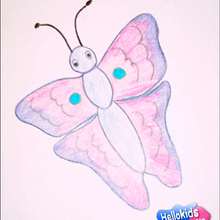 Learn how to draw a butterfly drawing lesson