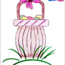 Learn how to draw an Easter basket