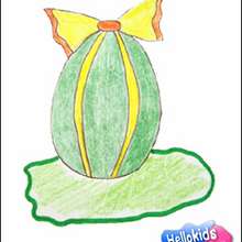 Learn how to draw an Easter egg - Drawing for kids - HOW TO DRAW lessons - How to draw HOLIDAYS - How to draw EASTER - How to Draw EASTER EGG