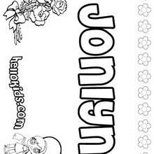Jonlyn - Coloring page - NAME coloring pages - GIRLS NAME coloring pages - J names for girls coloring pages
