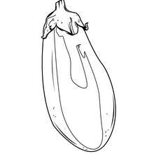 Aubergine coloring page - Coloring page - NATURE coloring pages - VEGETABLE coloring pages - AUBERGINE coloring pages