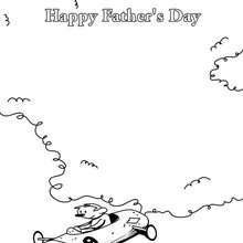 Happy Fathers' Day coloring page