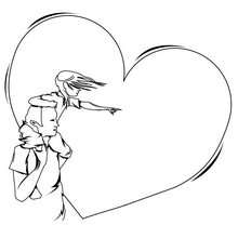 Heart coloring page - Coloring page - HOLIDAY coloring pages - FATHER'S DAY coloring  pages
