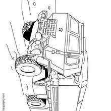 Army truck coloring page