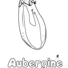 Aubergine coloring sheet - Coloring page - NATURE coloring pages - VEGETABLE coloring pages - AUBERGINE coloring pages
