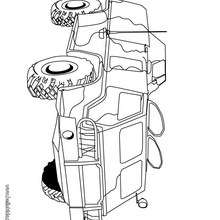 Combat car coloring page - Coloring page - TRANSPORTATION coloring pages - ARMY vehicles coloring pages