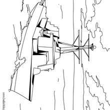 Frigate coloring page