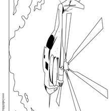 Seahawk helicopter coloring page