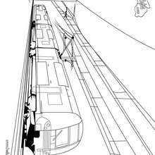Train coloring page - Coloring page - TRANSPORTATION coloring pages - TRAIN coloring pages