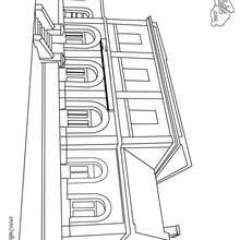 Train station coloring page - Coloring page - TRANSPORTATION coloring pages - TRAIN coloring pages