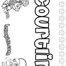 Courtlin - Coloring page - NAME coloring pages - GIRLS NAME coloring pages - C names for girls coloring sheets