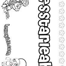 Esstarleah - Coloring page - NAME coloring pages - GIRLS NAME coloring pages - E names for girls coloring book