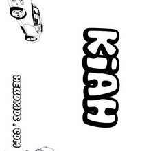 Kiah - Coloring page - NAME coloring pages - BOYS NAME coloring pages - Boys names starting with K or L coloring posters