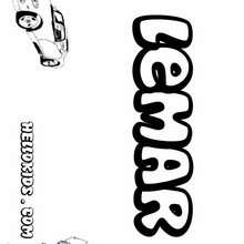 Lemar - Coloring page - NAME coloring pages - BOYS NAME coloring pages - Boys names starting with K or L coloring posters
