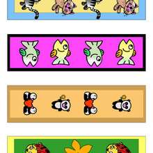 Colored Cute Animal bookmarks - Kids Craft - BOOKMARKS for school books - ANIMAL Bookmarks