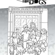 Hotel for Dogs coloring page - Coloring page - MOVIE coloring pages - HOTEL for DOGS coloring pages