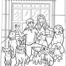 Hotel for dogs coloring page - Coloring page - MOVIE coloring pages - HOTEL for DOGS coloring pages