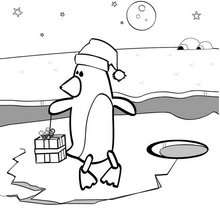 Penguin coloring page - Coloring page - ANIMAL coloring pages - BIRD coloring pages - PENGUIN coloring pages